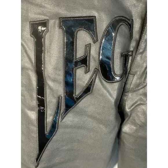 Designer x Streetwear x Legacy of Faith Wax Denim Faux Leather Jeans Men’s 36